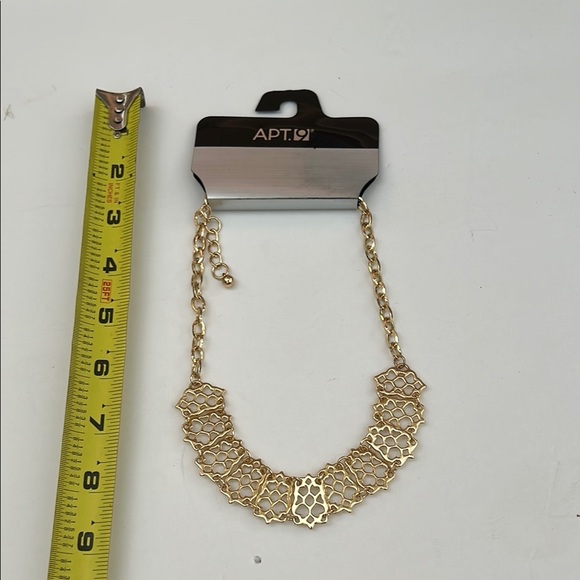 Apt. 9 Gold Filigree Necklace Statement Piece - Picture 4 of 4